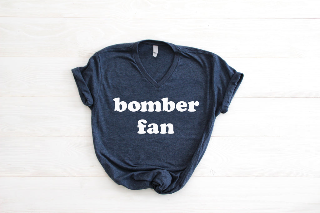 Bomber Fan V-Neck